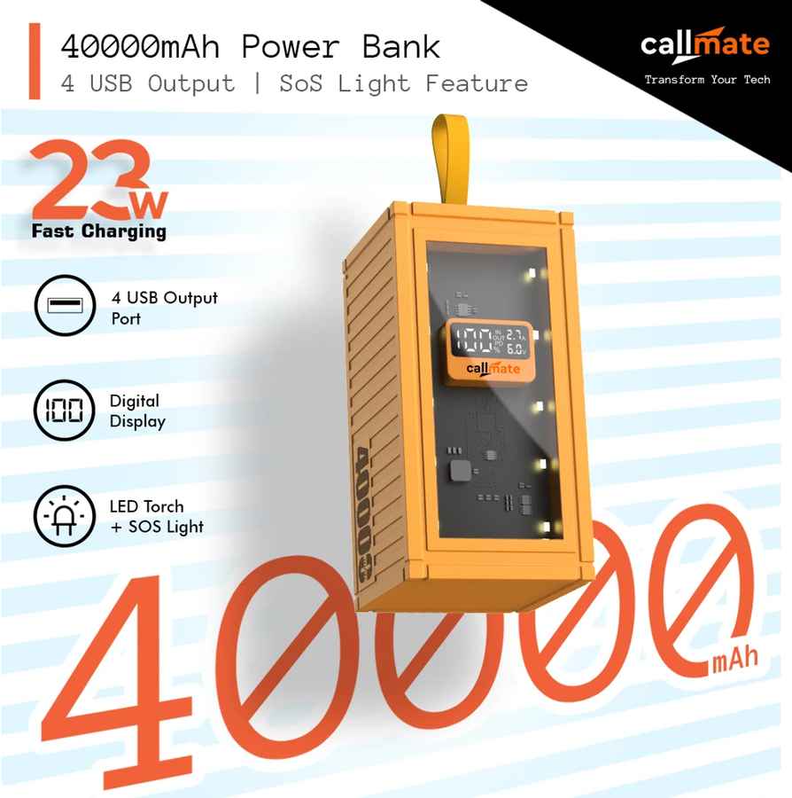 Callmate Ultrafuse Max 40000 mAh Power Bank