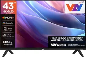 VZY W43UHQG5 Ultra HD 4K Smart QLED TV