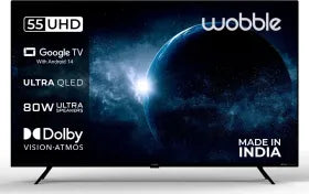 Wobble X Series 55 inch Ultra HD 4K Smart QLED TV (WB55QDXGU2875T24)