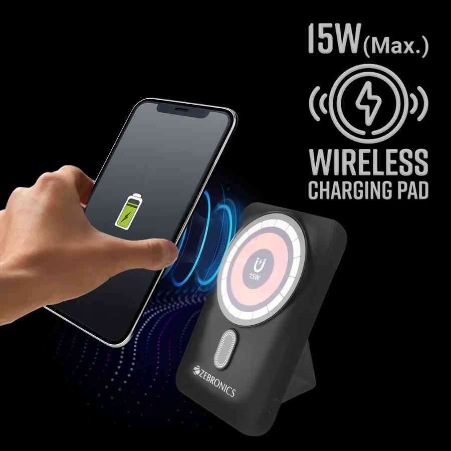 Zebronics Zeb-MW62 10000 mAh Wireless Power Bank