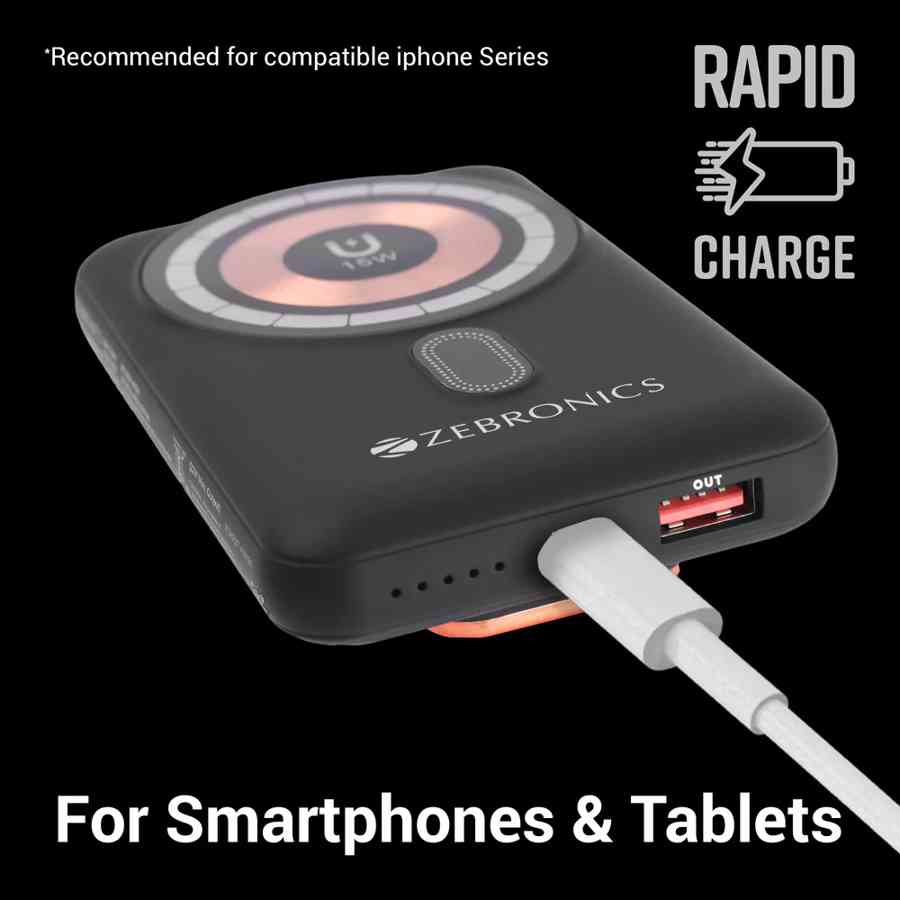 Zebronics Zeb-MW62 10000 mAh Wireless Power Bank