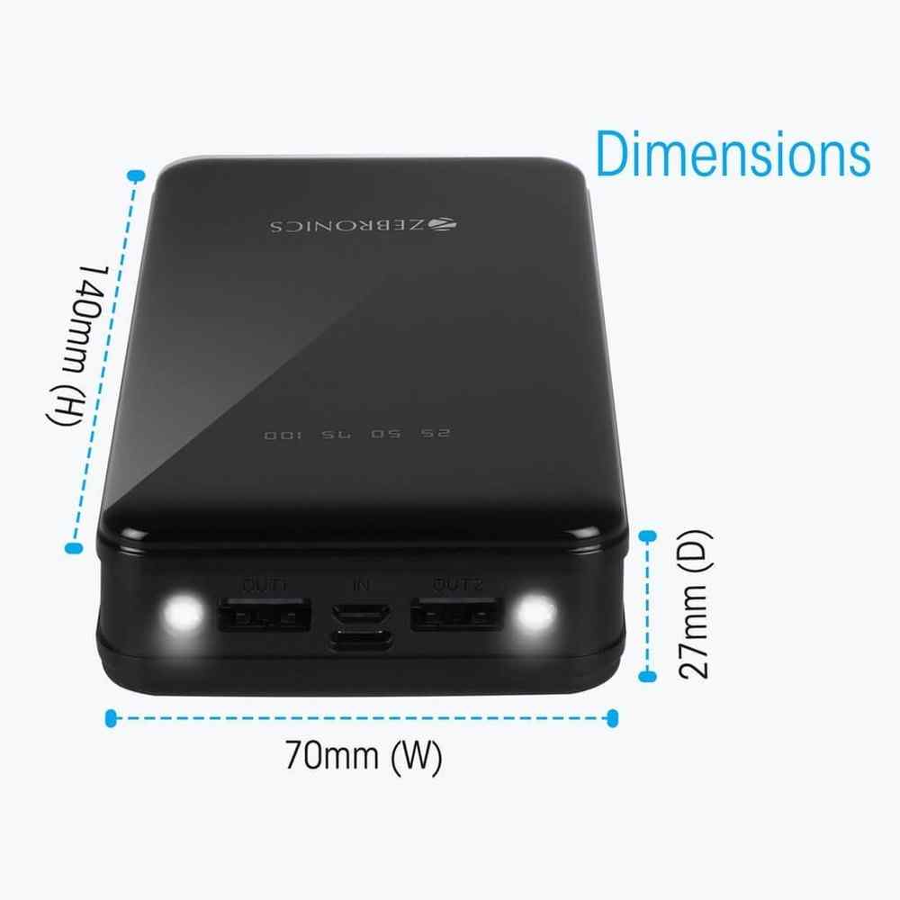 Zebronics ZEB MD20000G3 20000 mAh Power Bank