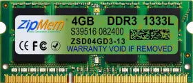 Zipmem ZSD04GD3-13 4 GB DDR3L-1333 Laptop RAM